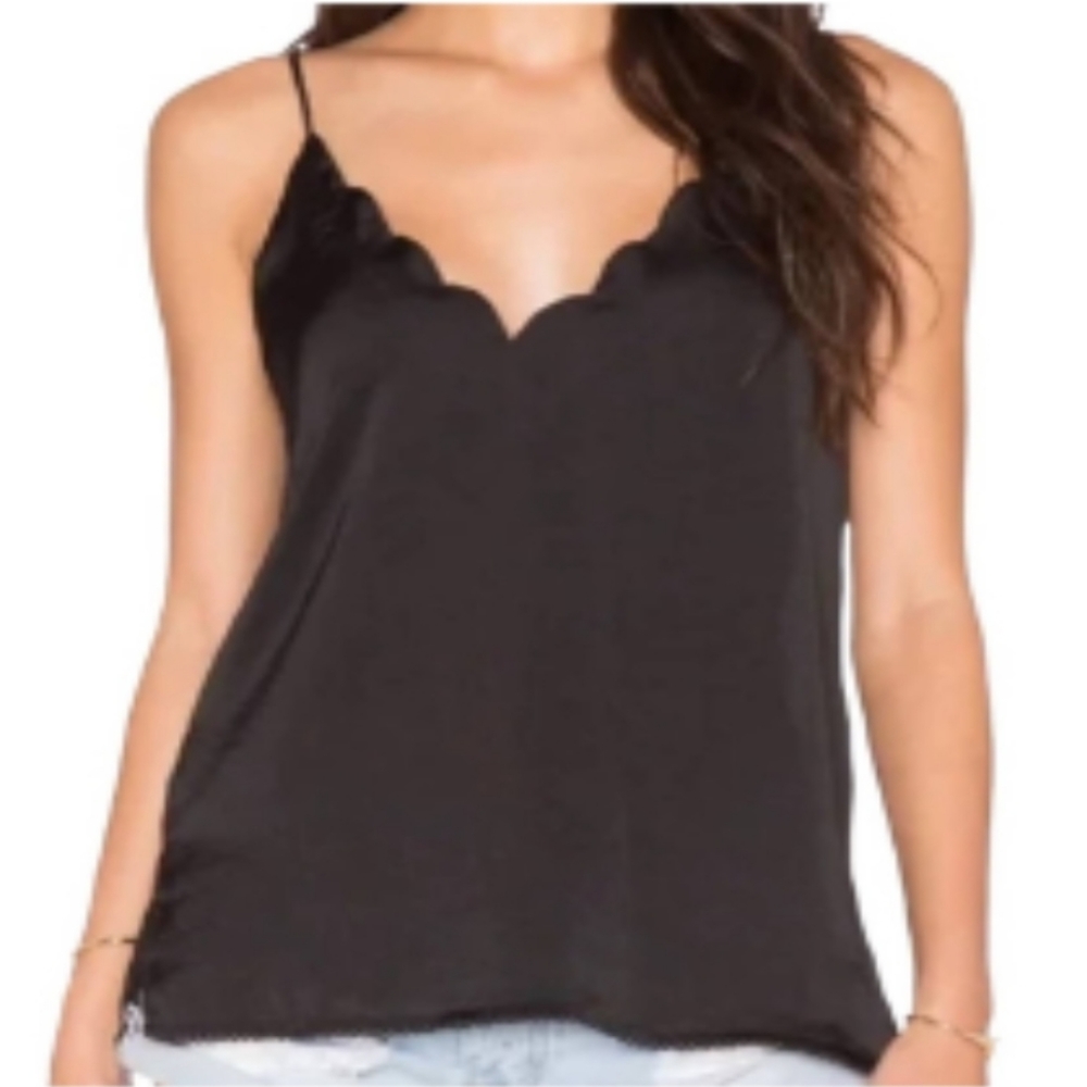 Free People intimately NWT satin dreams black cami size L
